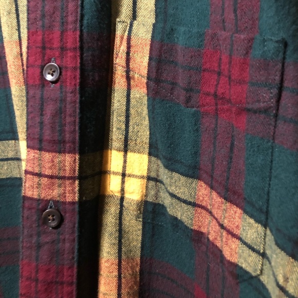 L.L. Bean flannel button up men’s shirt, medium - Picture 6 of 7
